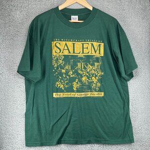 Vintage 1994 The Salem Witchcraft Trials T-Shirt The Trial of George Jacobs XL